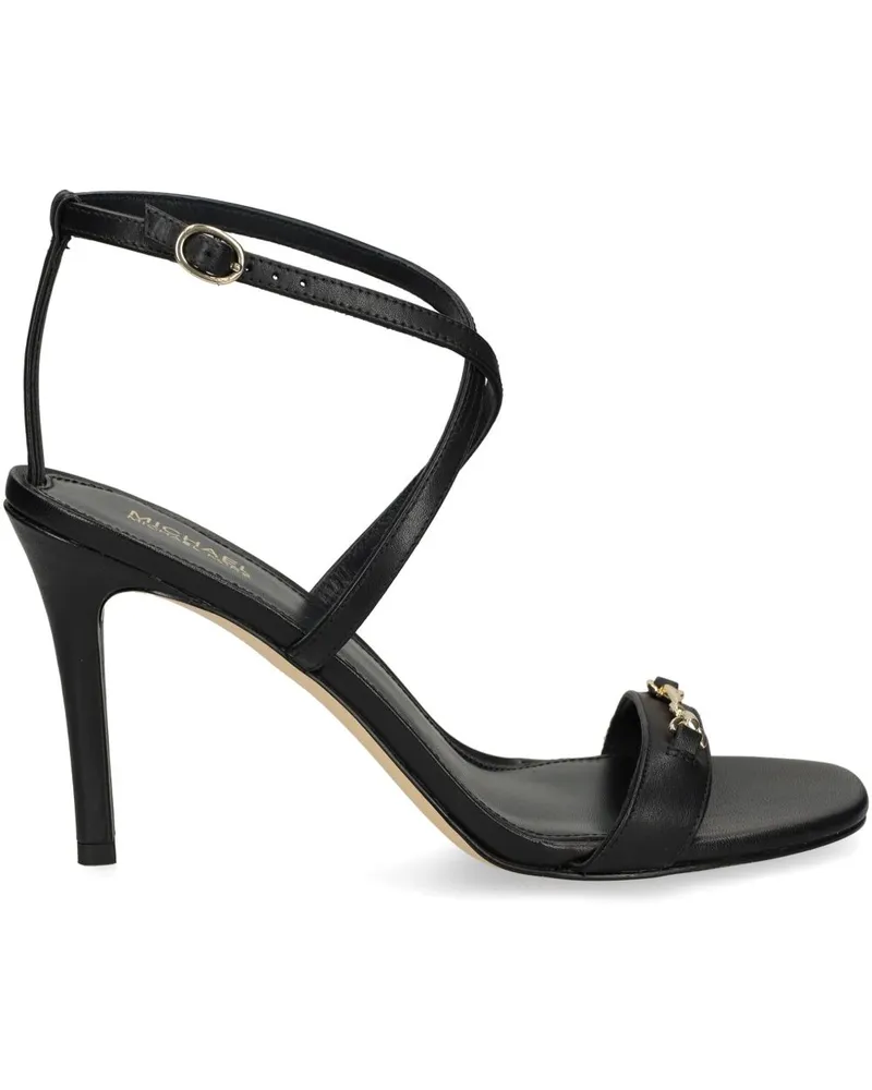 Michael Kors Sandalen mit Logo-Schild 90mm - Schwarz Schwarz
