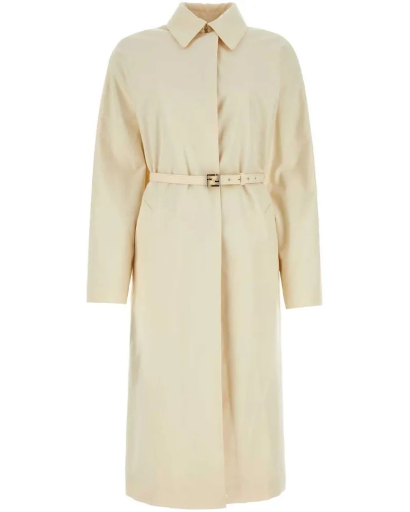 Fendi Trenchcoat mit Gürtel - Nude Nude