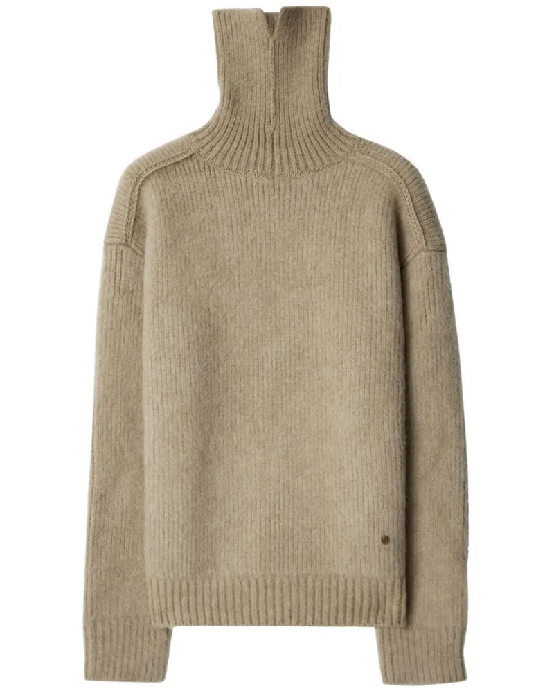 Burberry Pullover mit Logo-Schild - Nude Nude
