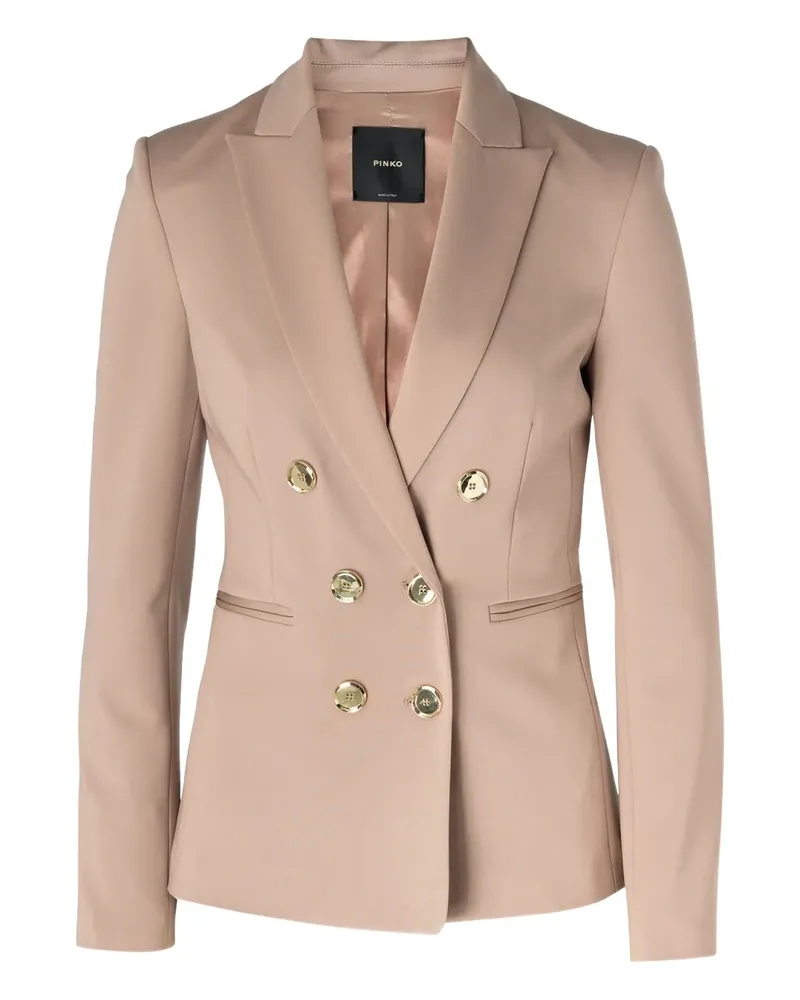 Pinko Doppelreihiger Blazer - Nude Nude
