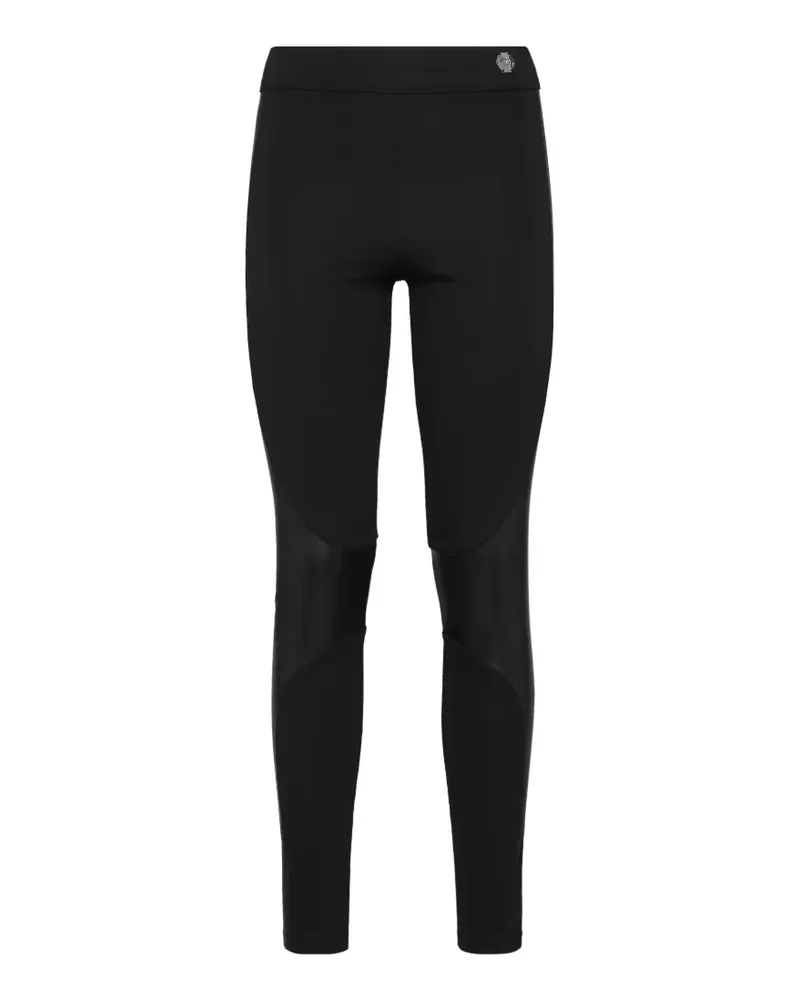 Philipp Plein Leggings aus Faux-Leder - Schwarz Schwarz
