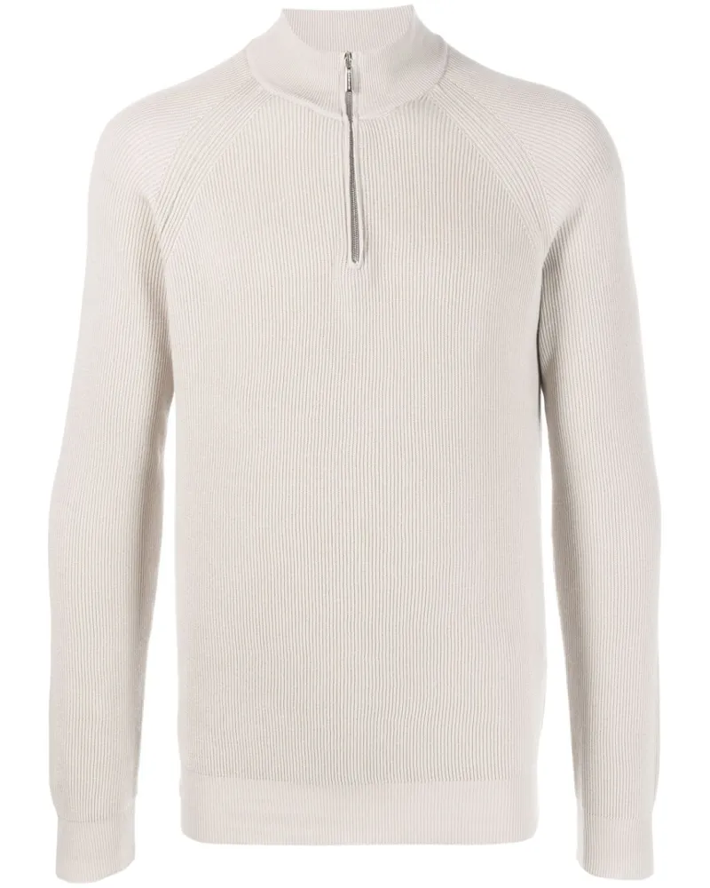 MOORER Gerippter Basoli-CSP Pullover - Nude Nude