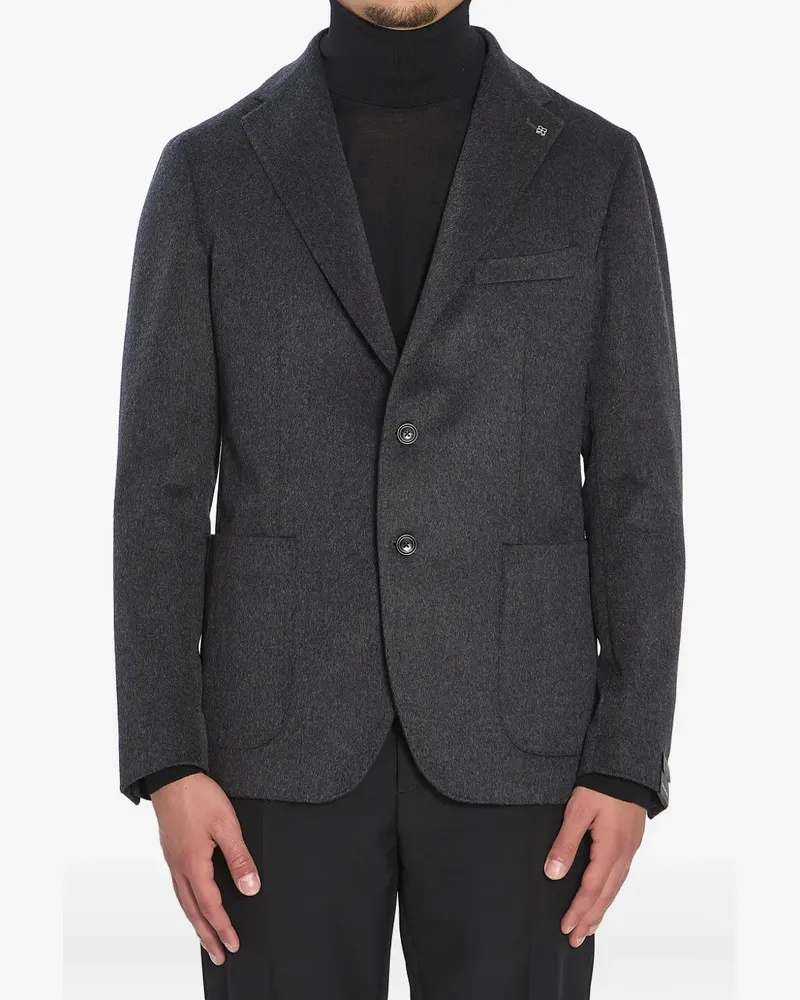 Tagliatore single-breasted cashmere jacket - Grau Grau