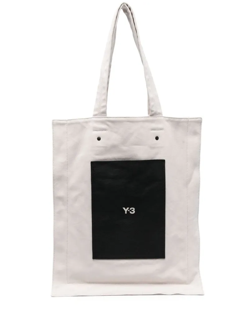 Y-3 Shopper mit Logo-Print Nude