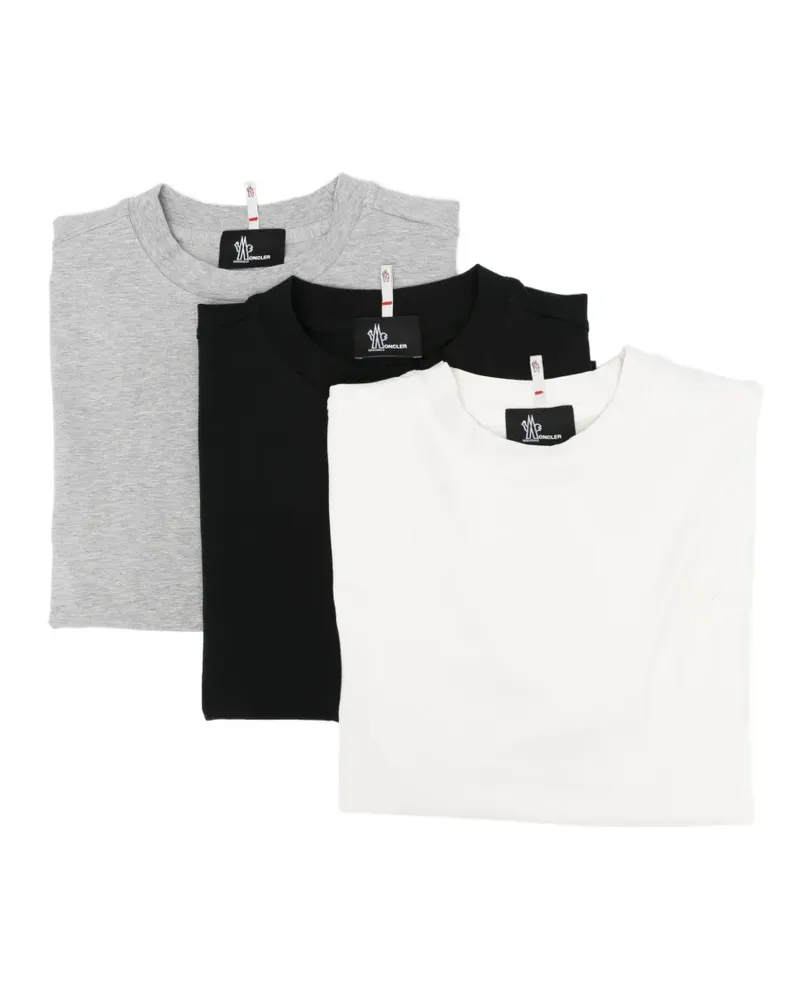 Moncler logo T-shirt set (set of three) - Weiß Weiß