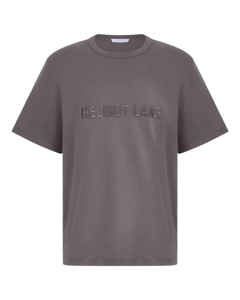 Helmut Lang T-Shirt mit Logo-Stickerei - Braun Braun