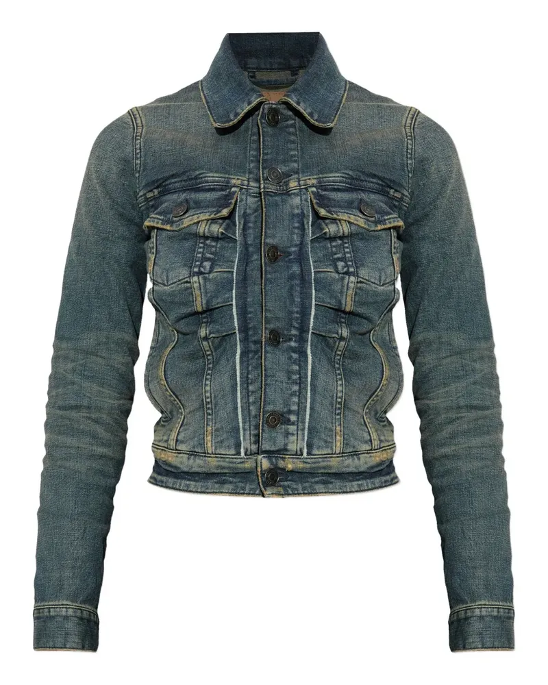 Balenciaga button-fastening denim jacket - Blau Blau