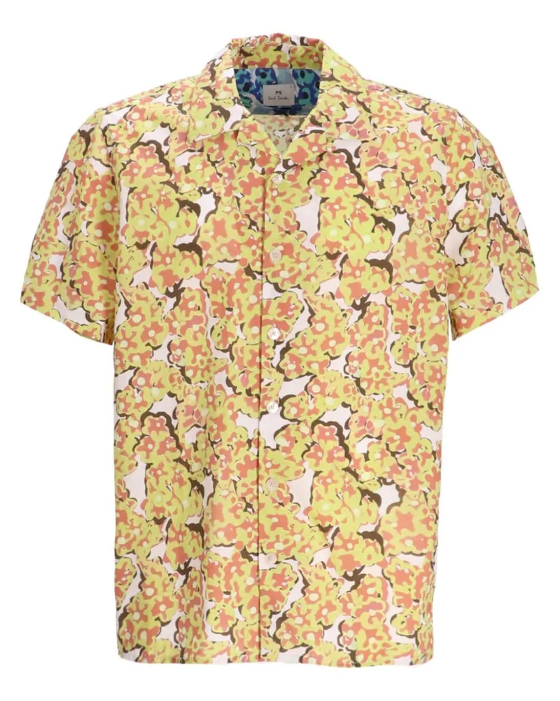 Paul Smith Bold Florals Hemd - Gelb Gelb