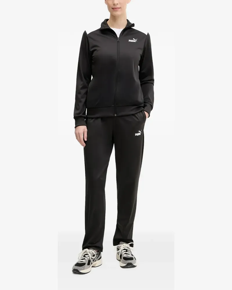 Puma Poly Jogginganzug mit Logo-Print - Schwarz Schwarz