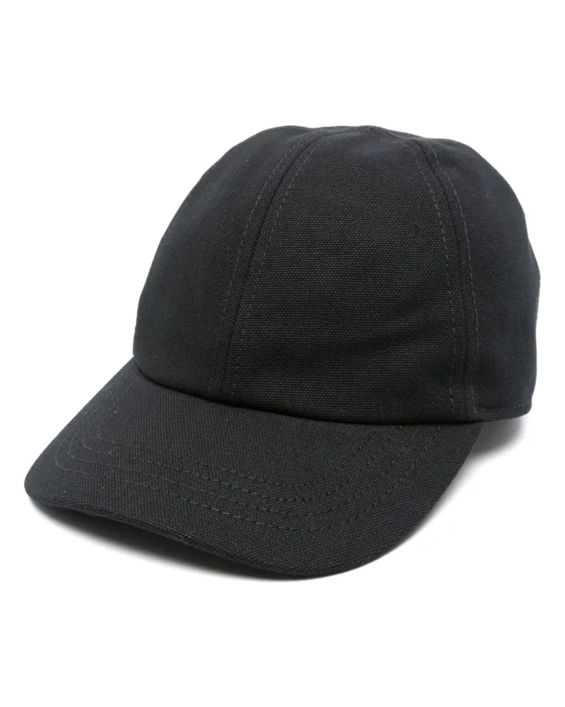 ATTICO Baseballkappe aus Canvas mit Logo-Stickerei - Schwarz Schwarz