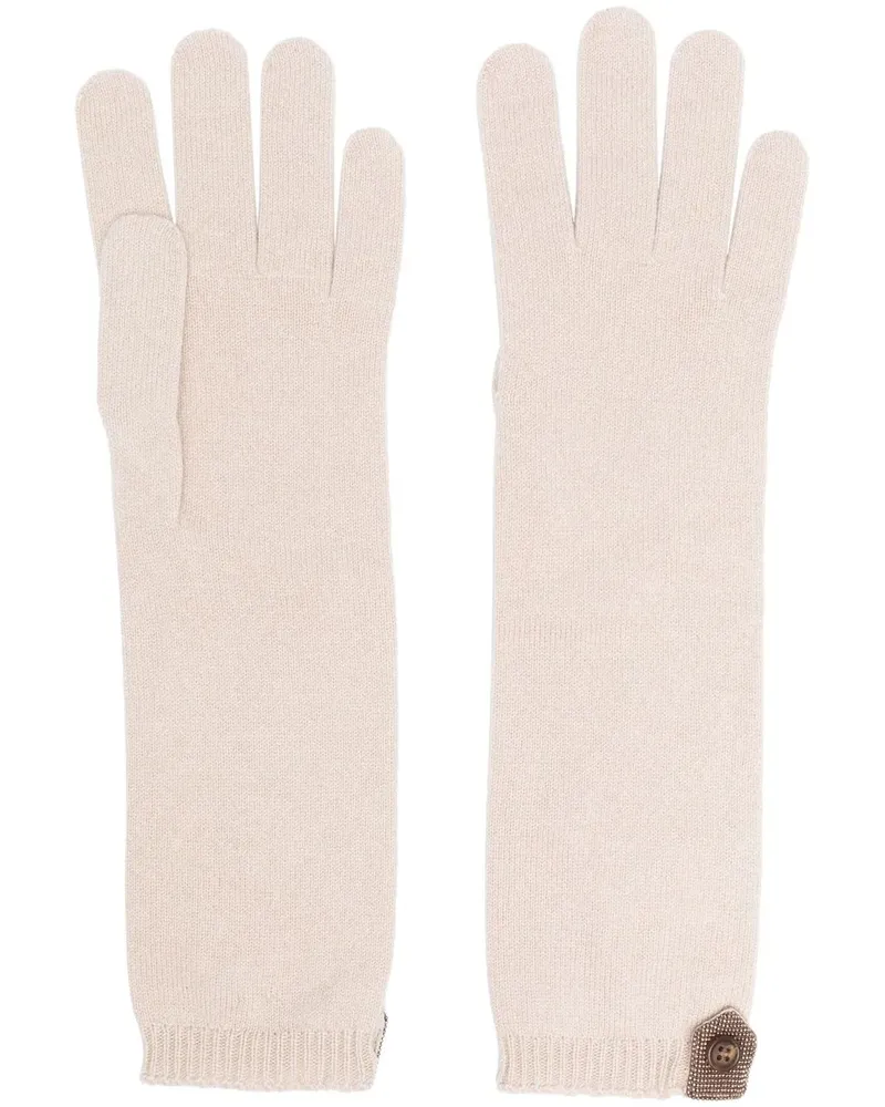 Brunello Cucinelli Handschuhe aus Kaschmir - Nude Nude