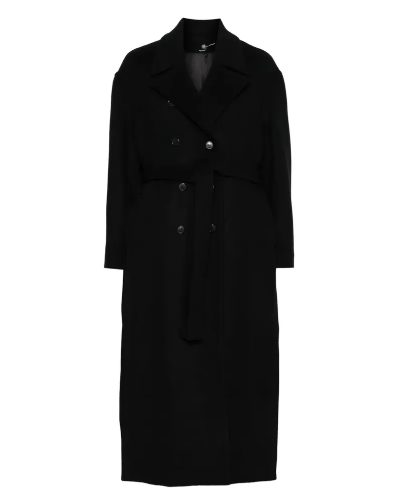 Isabel Benenato double-breasted belted coat - Schwarz Schwarz