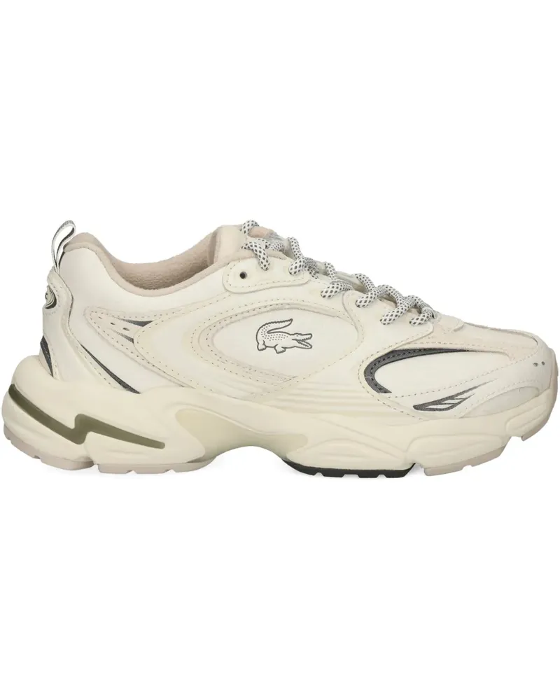 Lacoste logo-print sneakers - Nude Nude
