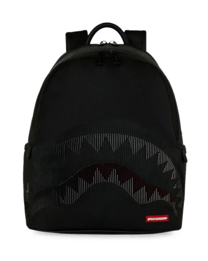 Sprayground Disappearing Shark Savage Rucksack - Schwarz Schwarz
