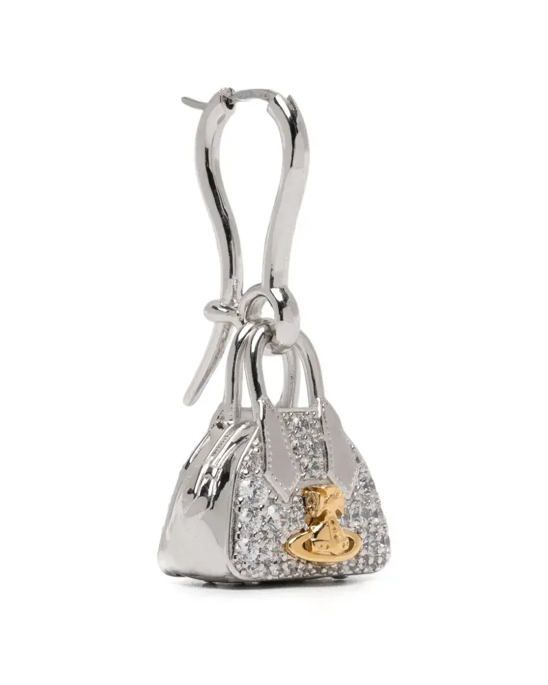Vivienne Westwood Yasmine Orb-plaque crystal-embellished earrings - Silber Silber