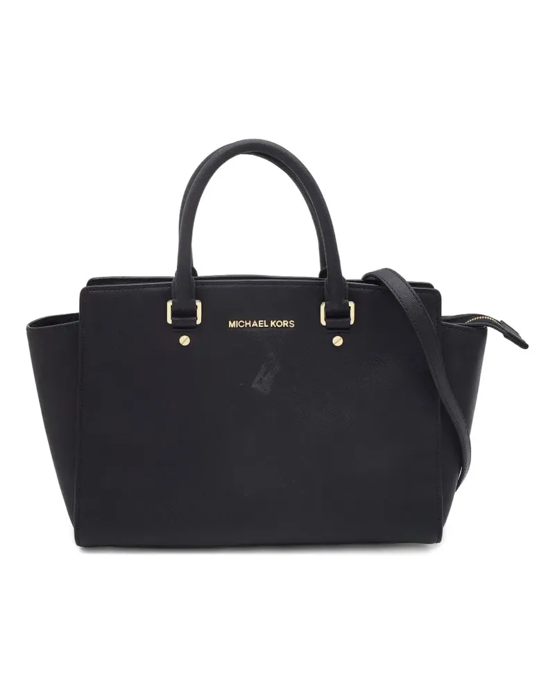 Michael Kors Schultertasche aus Leder - Schwarz Schwarz