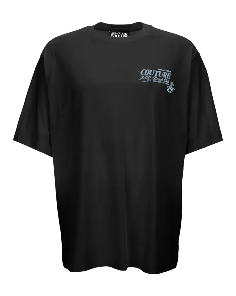 Versace Jeans T-Shirt mit grafischem Print - Schwarz Schwarz