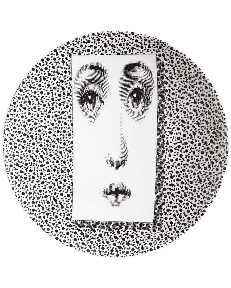 Fornasetti Tema e Variazioni n.310 Wandteller Weiß