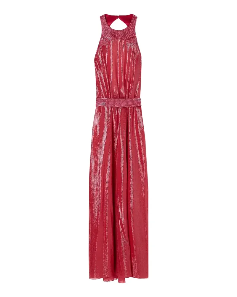 Giorgio Armani Neckholder-Kleid mit Kristallen - Rot Rot
