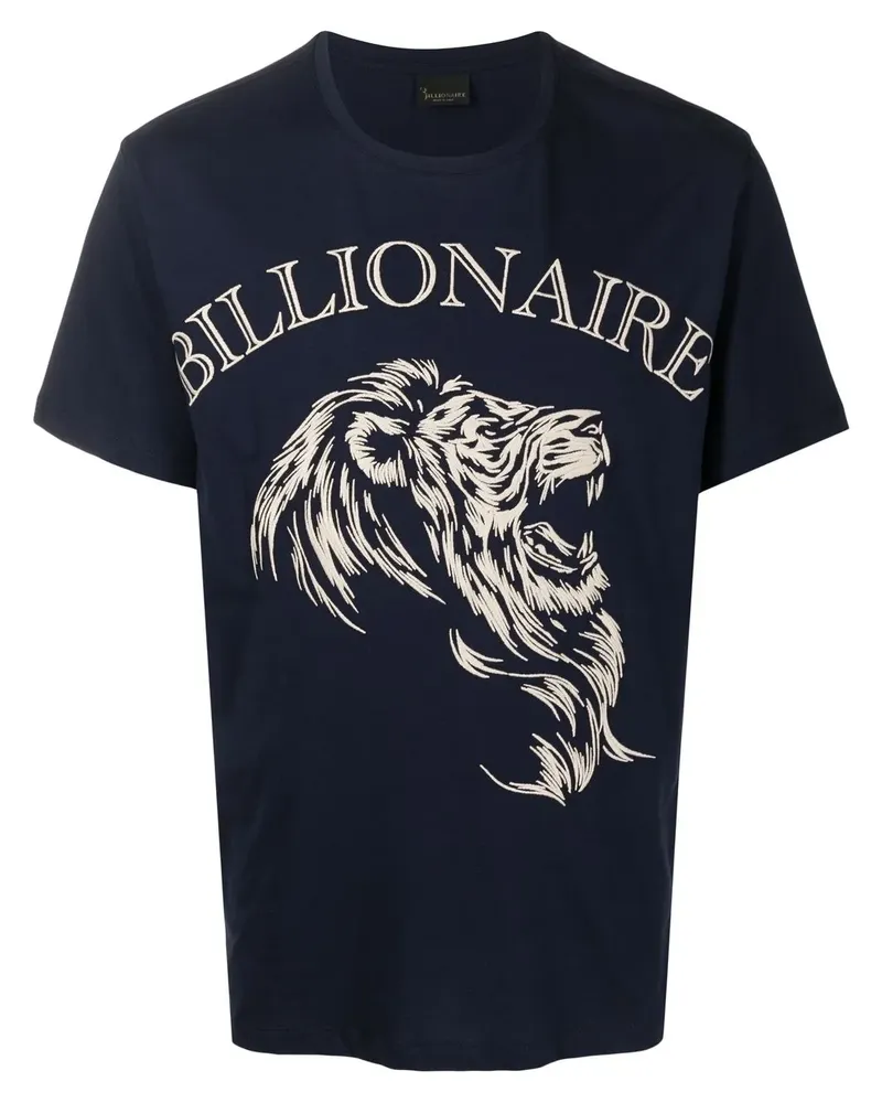 Billionaire T-Shirt mit grafischem Print - Blau Blau