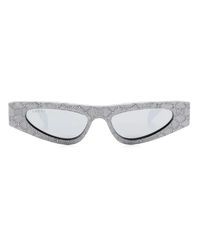 Gucci Sonnenbrille mit Cat-Eye-Gestell - Silber Silber