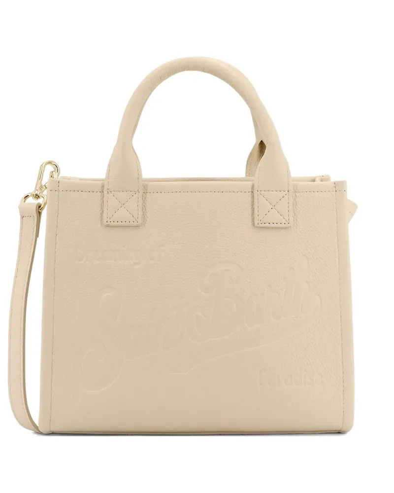 MC2 Saint Barth midi Vanity leather shoulder bag - Nude Nude