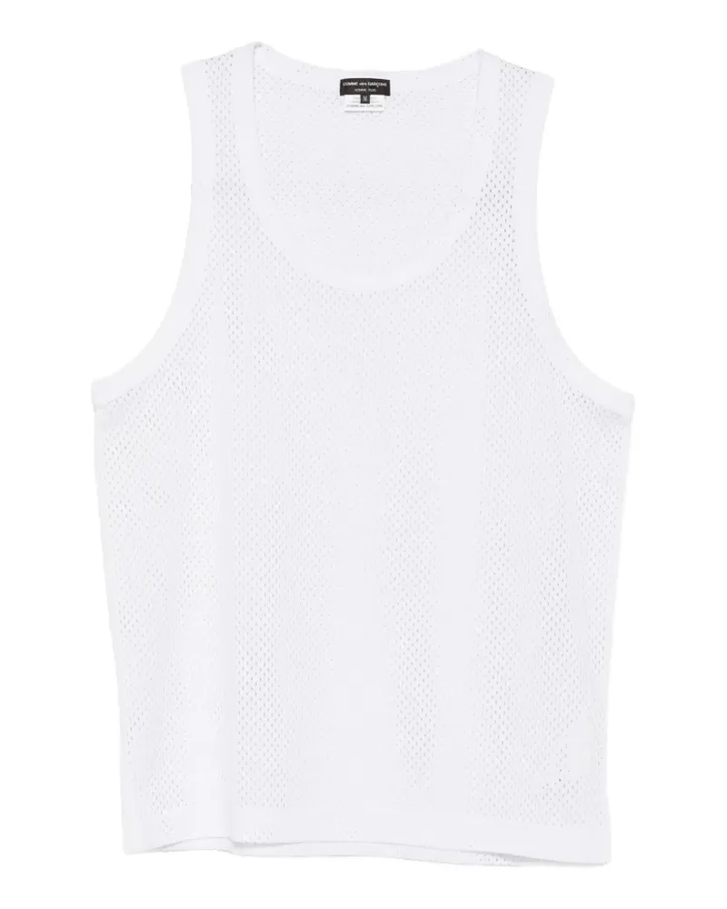 Comme des Garçons mesh tank top - Weiß Weiß
