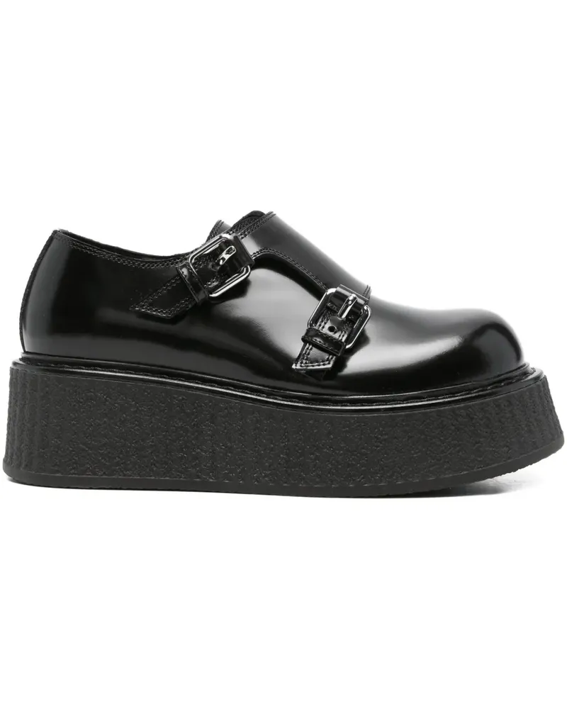 Moschino Monk-Schuhe mit Plateausohle - Schwarz Schwarz