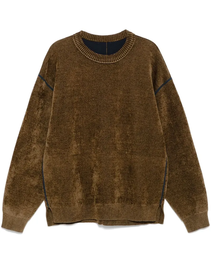 SONGZIO Wendbarer Pullover Braun