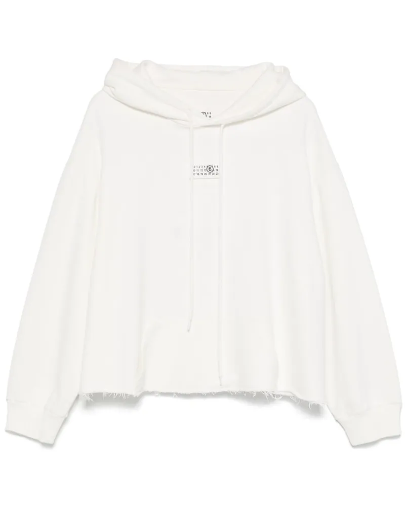 Maison Margiela Hoodie mit Nummern-Motiv - Weiß Weiß