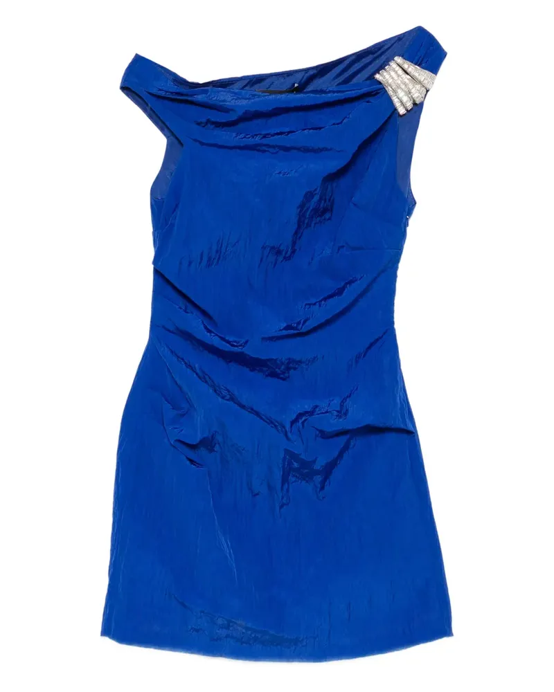 David Koma Asymmetrisches Minikleid - Blau Blau