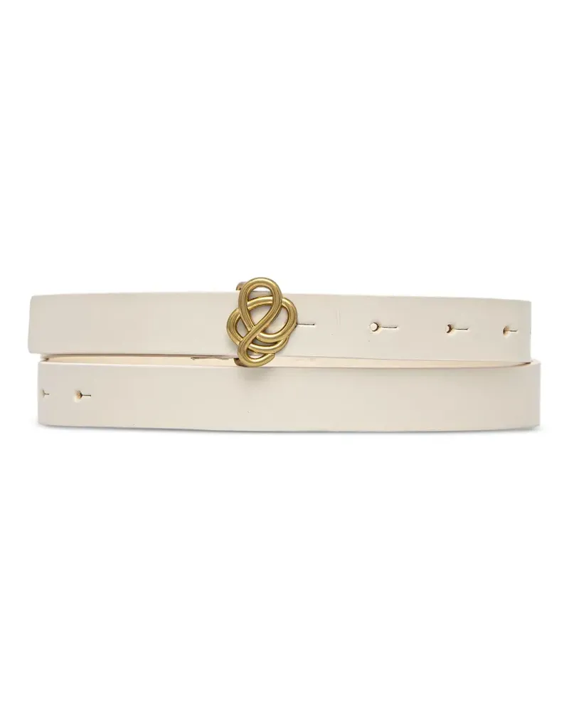 By Malene Birger Gürtel aus Leder - Weiß Weiß