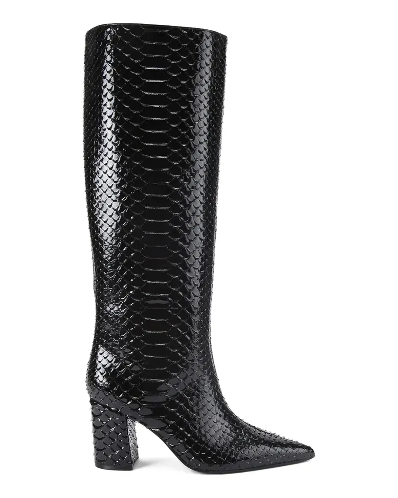 Kurt Geiger reptile-effect block-heel boots - Schwarz Schwarz