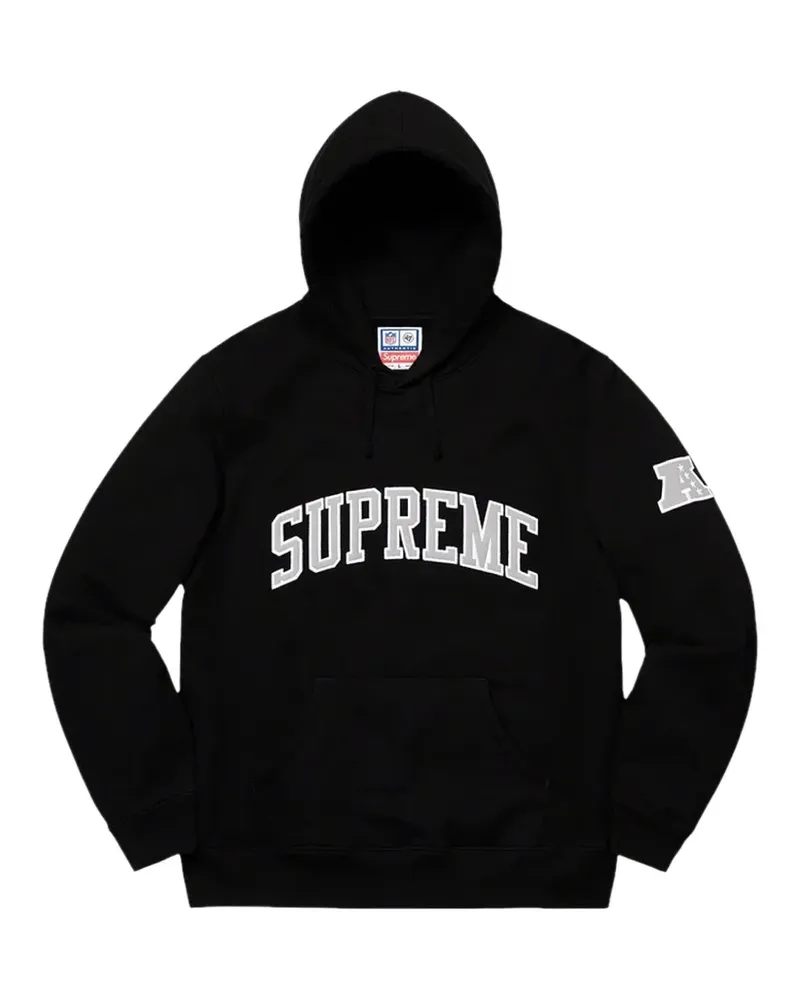 Supreme Being x Raiders '47 logo-print hoodie - Schwarz Schwarz