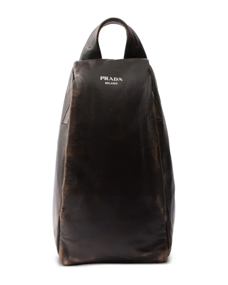 Prada Rucksack aus Leder - Braun Braun