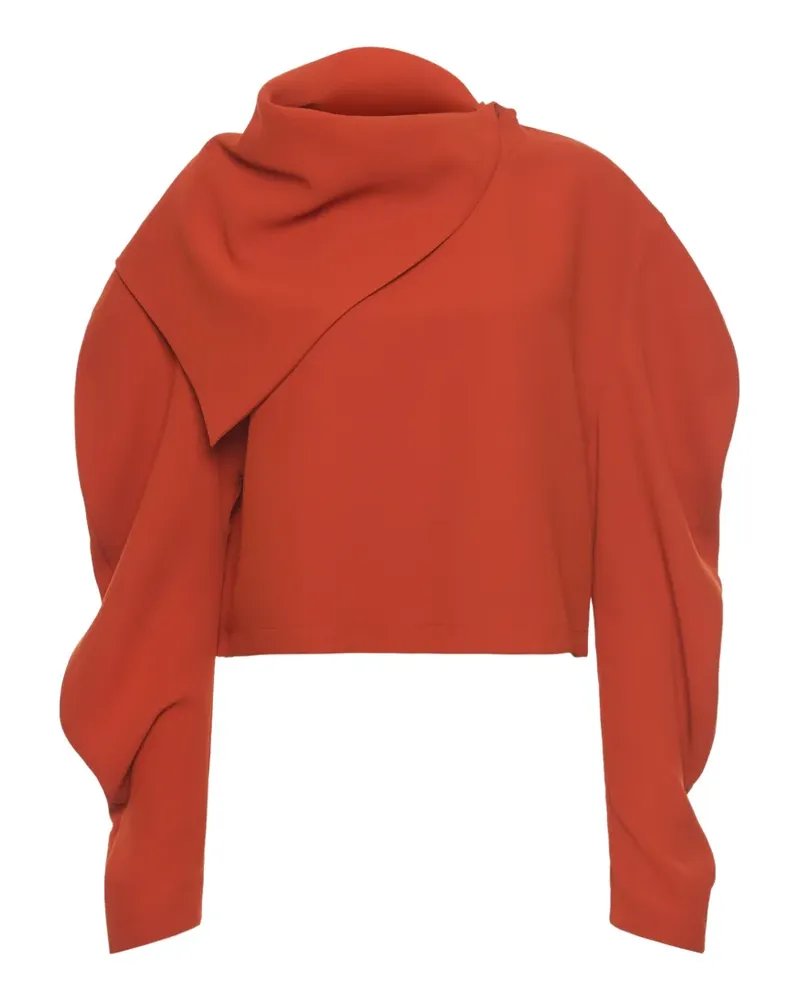 A.W.A.K.E. Drapierte Bluse - Orange Orange