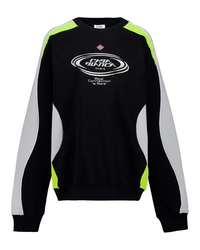 Casablanca Paris colour-block logo-print sweatshirt - Schwarz Schwarz