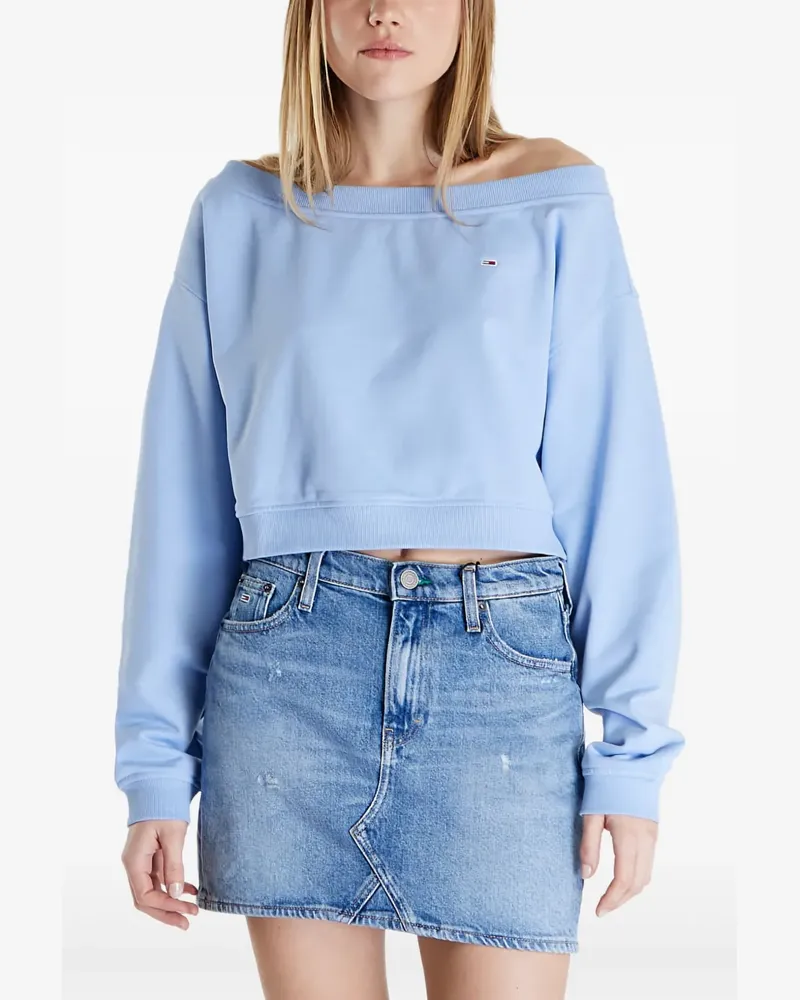 Tommy Hilfiger Pullover aus Baumwollgemisch - Blau Blau