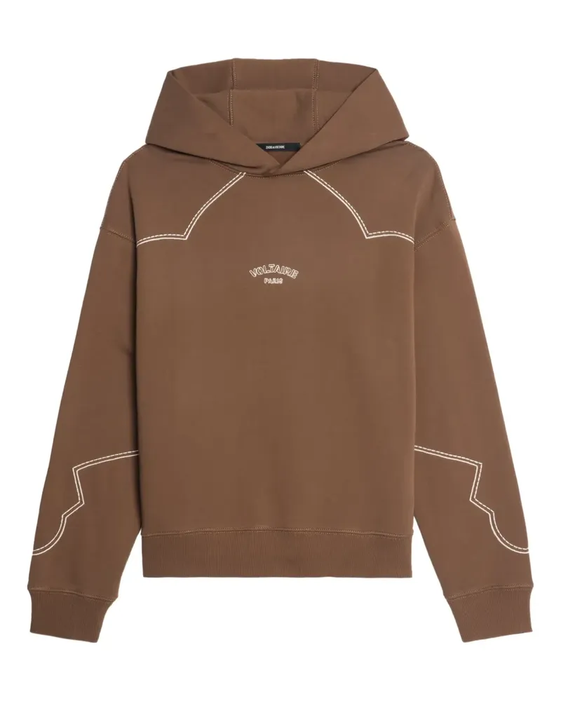 Zadig & Voltaire Sweeny Hoodie mit Stickerei - Braun Braun