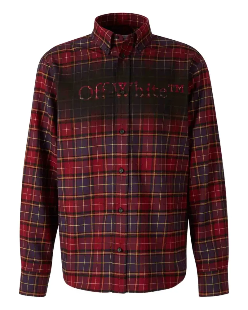 OFF-WHITE Karierte Hemdjacke - Rot Rot