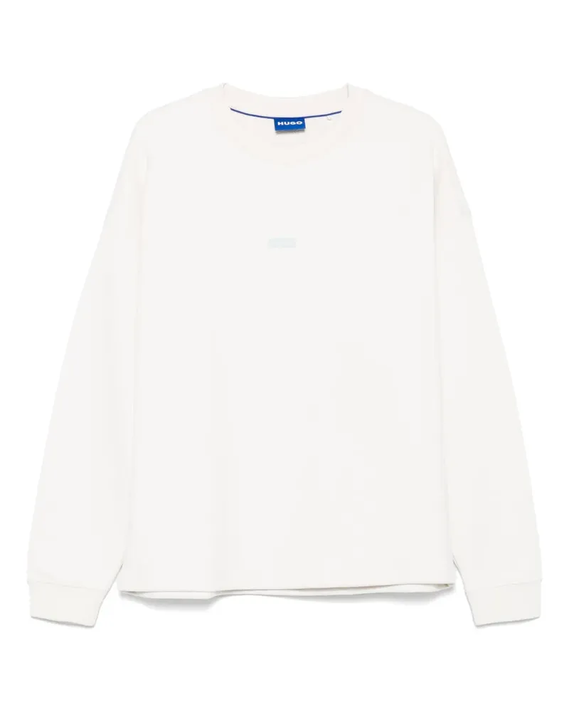 HUGO BOSS Klassisches Sweatshirt - Weiß Weiß