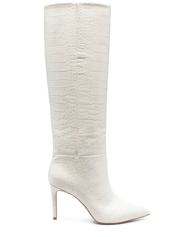 Paris Texas Stiefel mit Stiletto-Absatz - Weiß Weiß