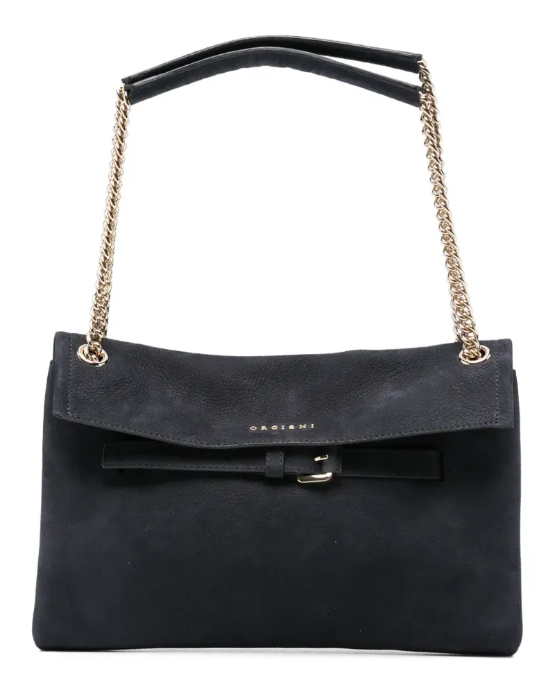 Orciani Schultertasche mit Schnallendetail - Blau Blau