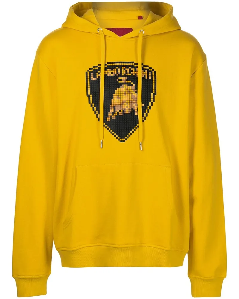 Mostly Heard Rarely Seen Hoodie mit "Raging Bull"-Print - Gelb Gelb