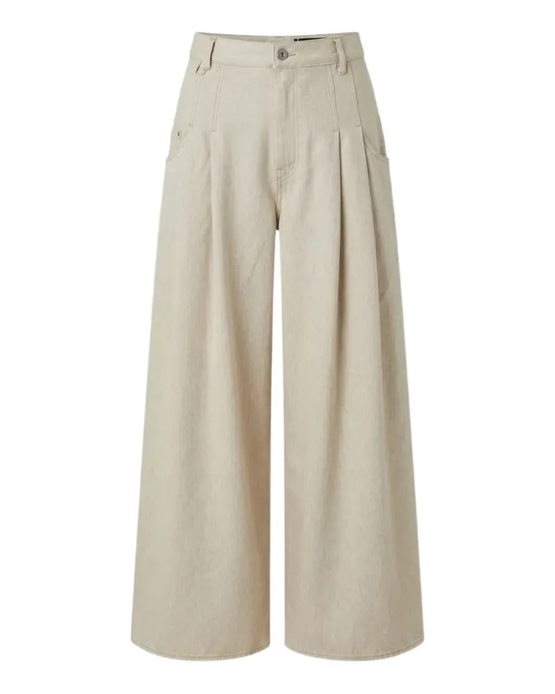 Jacquemus pleated-detail jeans - Nude Nude