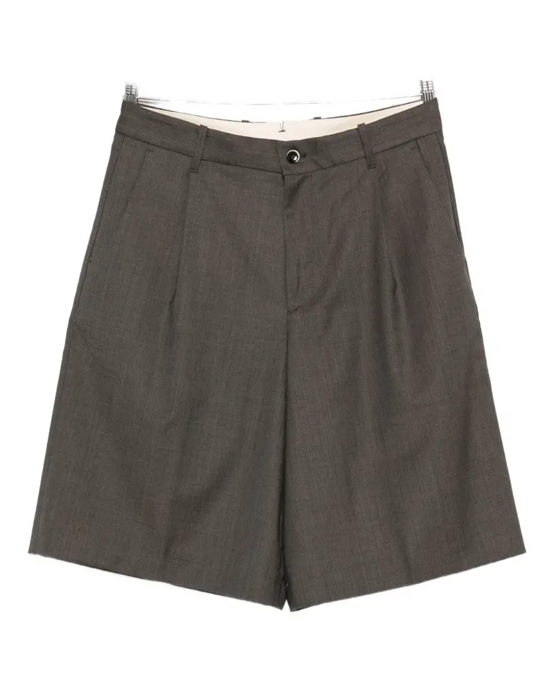nine:inthe:morning Odell pleated shorts - Grau Grau
