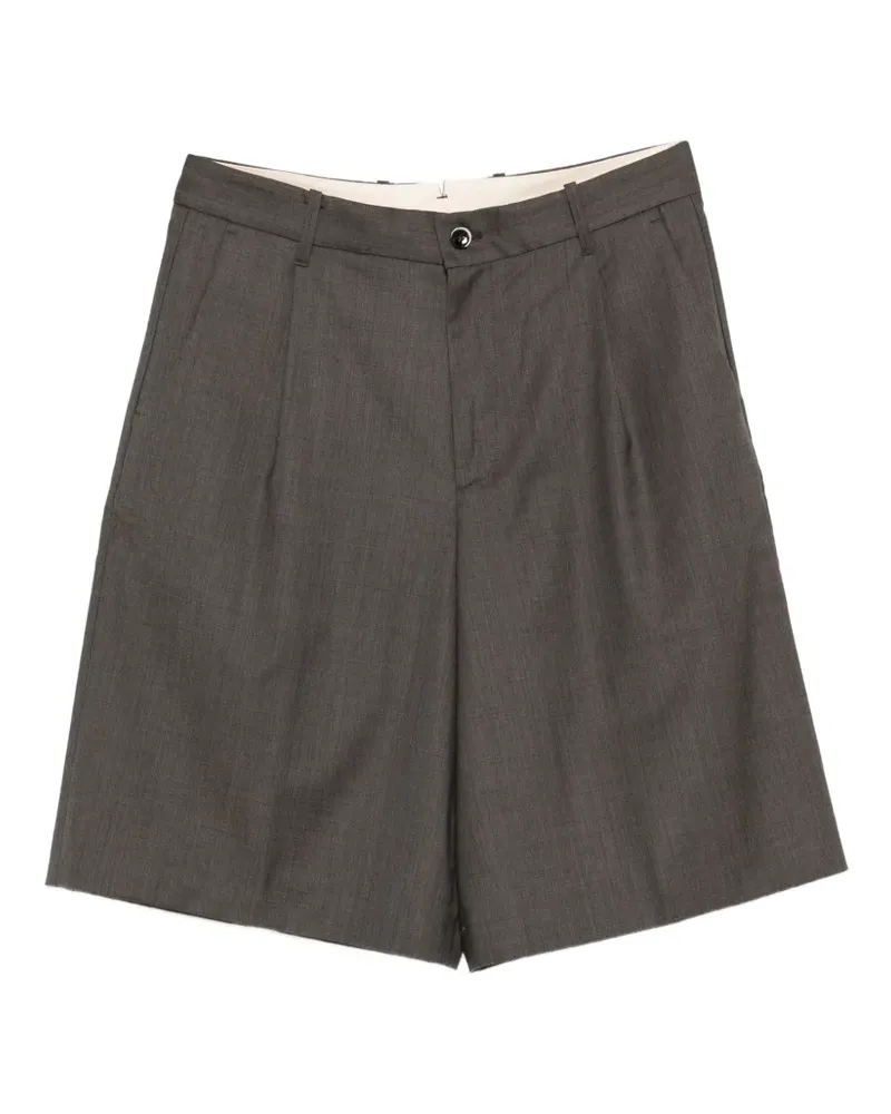 nine:inthe:morning Odell pleated shorts - Grau Grau