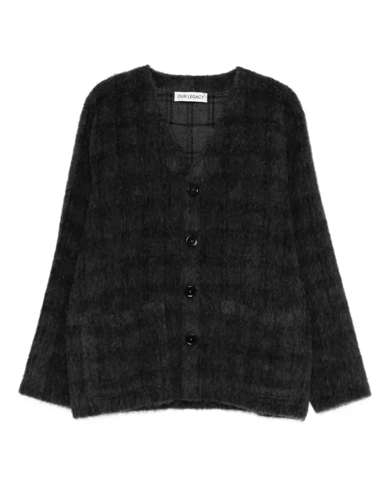 Our Legacy checked cardigan - Grau Grau
