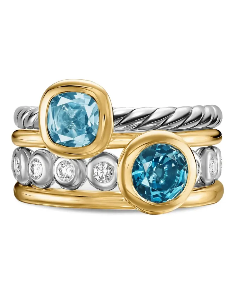 David Yurman DY Mercer® Color mehrreihiger Ring - Silber Silber