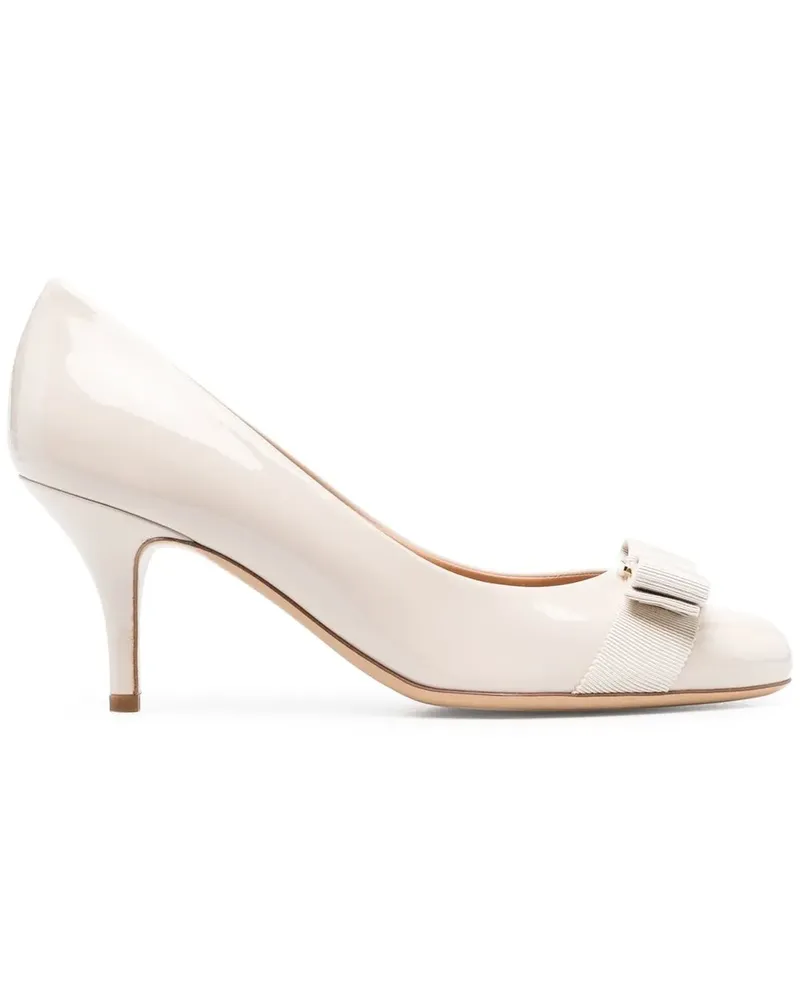 Ferragamo Carla Pumps 70mm - Weiß Weiß